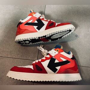 Off-White Sneakers Lowtop Dunks - Sz 13 - Red Black White Virgil Abloh Y2K Shoes